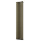 Alpha - Antique Brass Vertical Column Radiator H1800mm x W376mm 3 Column