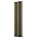 Alpha - Antique Brass Vertical Column Radiator H1800mm x W465mm 3 Column