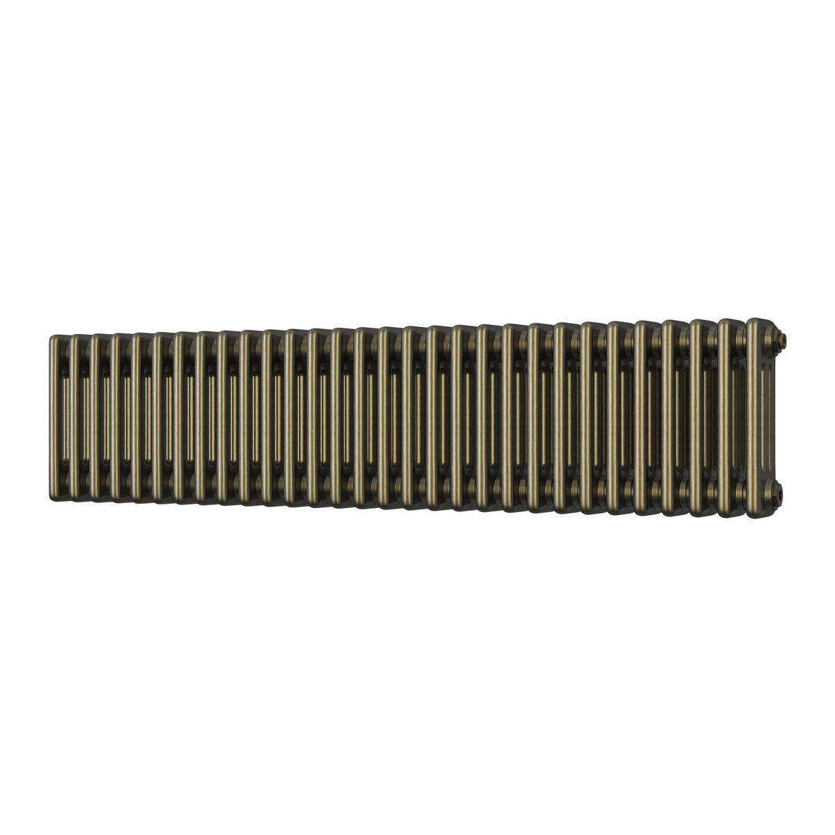 Alpha - Antique Brass Column Radiator H300mm x W1355mm 3 Column