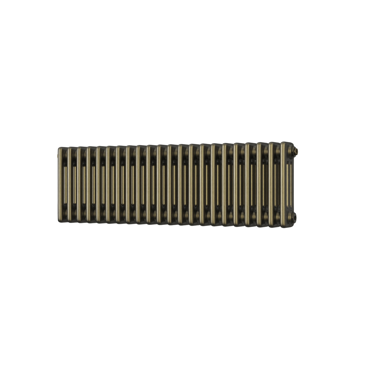 Alpha - Antique Brass Column Radiator H300mm x W999mm 3 Column