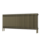 Alpha - Antique Brass Column Radiator H500mm x W1355mm 3 Column - Feet Included