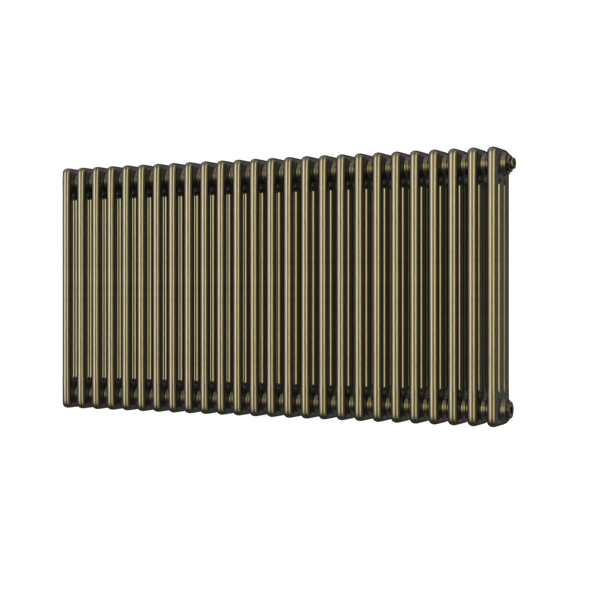 Alpha - Antique Brass Column Radiator H600mm x W1177mm 3 Column