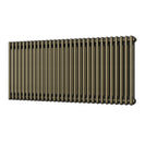 Alpha - Antique Brass Column Radiator H600mm x W1355mm 3 Column