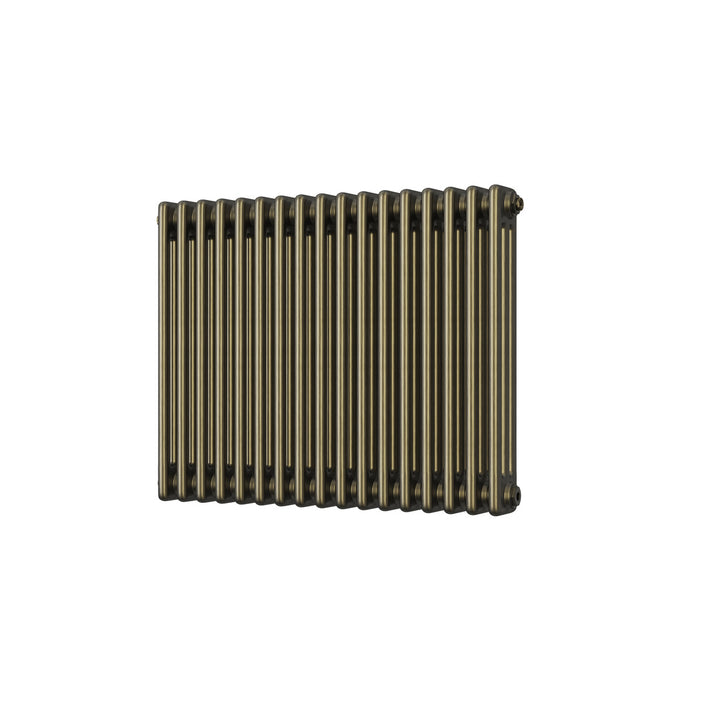 Alpha - Antique Brass Column Radiator H600mm x W777mm 3 Column