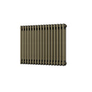 Alpha - Antique Brass Column Radiator H600mm x W777mm 3 Column