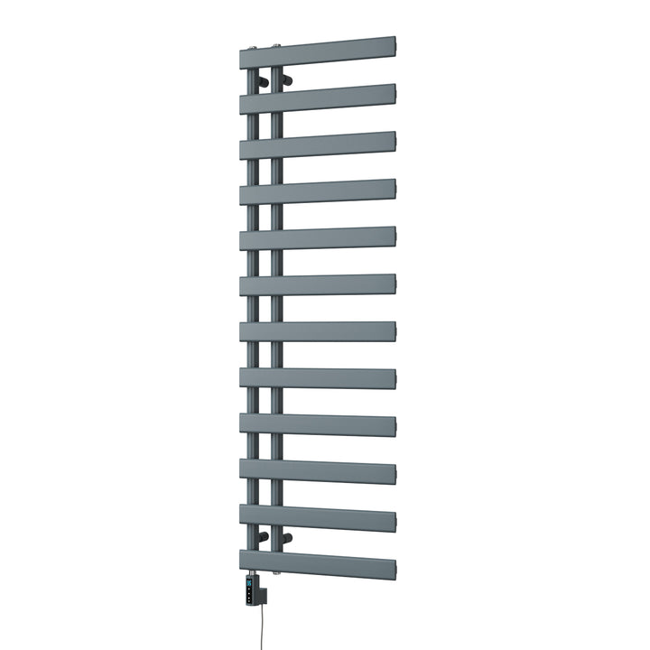 Agar - Anthracite Electric Towel Rail H1564mm x W500mm 600w Thermostatic WIFI