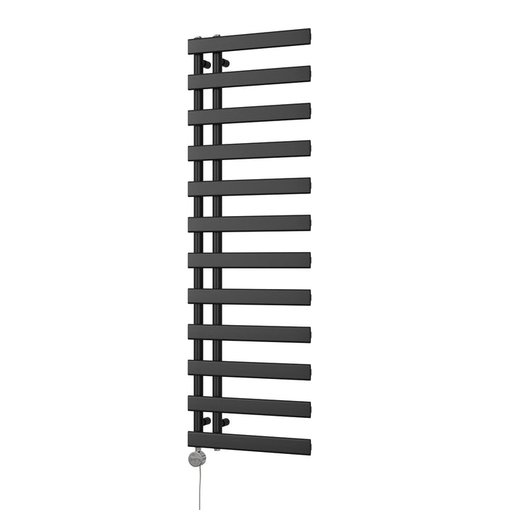 Agar - Black Electric Towel Rail H1564mm x W500mm 600w Thermostatic