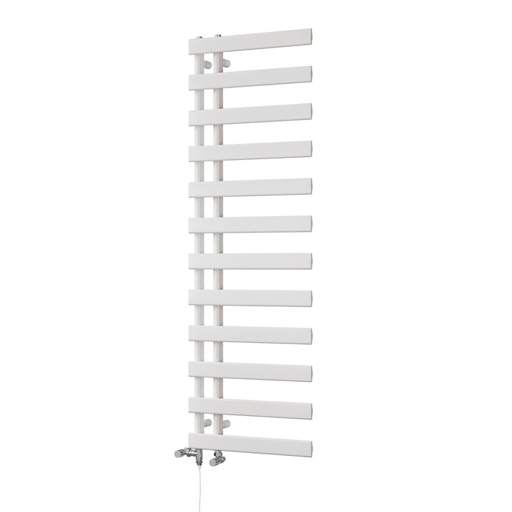 Agar - White Dual Fuel Towel Rail H1564mm x W500mm Standard