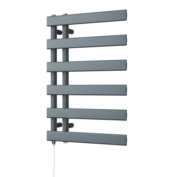 Agar - Anthracite Electric Towel Rail H748mm x W500mm 300w Standard