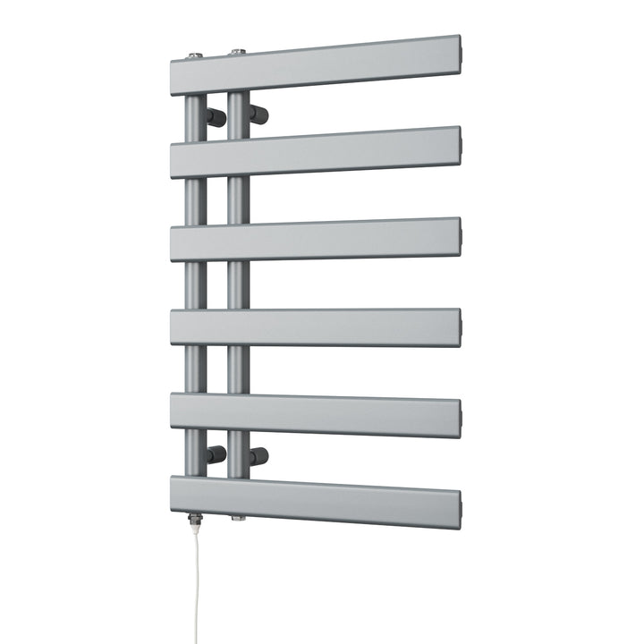 Agar - Silver Electric Towel Rail H748mm x W500mm 300w Standard