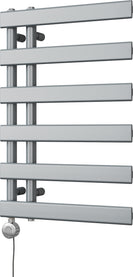 Agar - Silver Electric Towel Rail H748mm x W500mm 300w Thermostatic