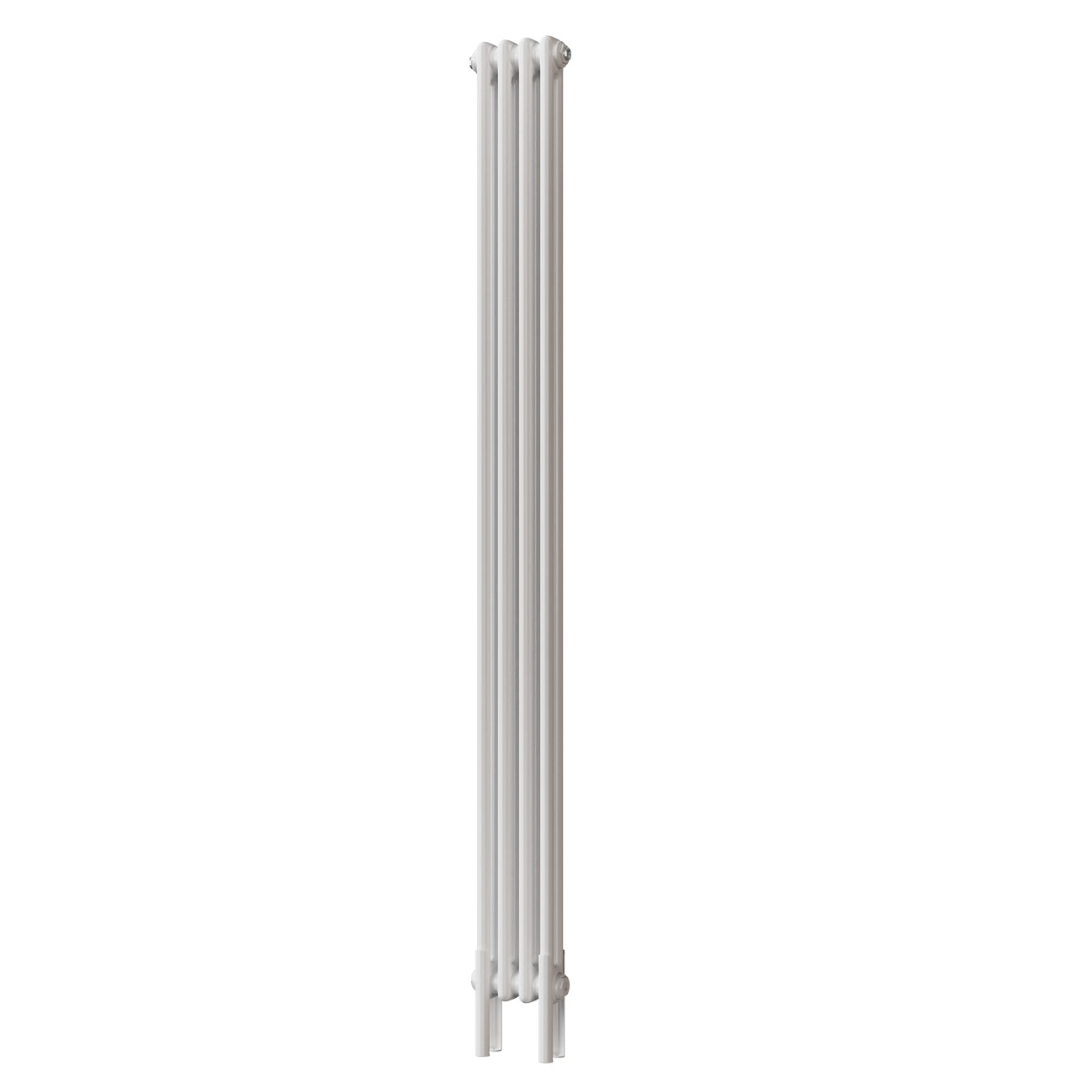 Alpha - White Vertical Column Radiator H1800mm x W196mm 2 Column - Feet Included