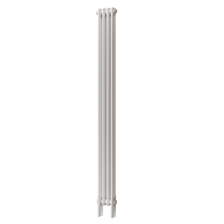 Alpha - White Vertical Column Radiator H1800mm x W196mm 2 Column - Feet Included