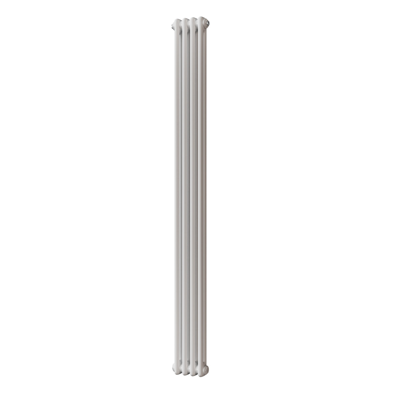 Alpha - White Vertical Column Radiator H1800mm x W196mm 2 Column - Feet Included
