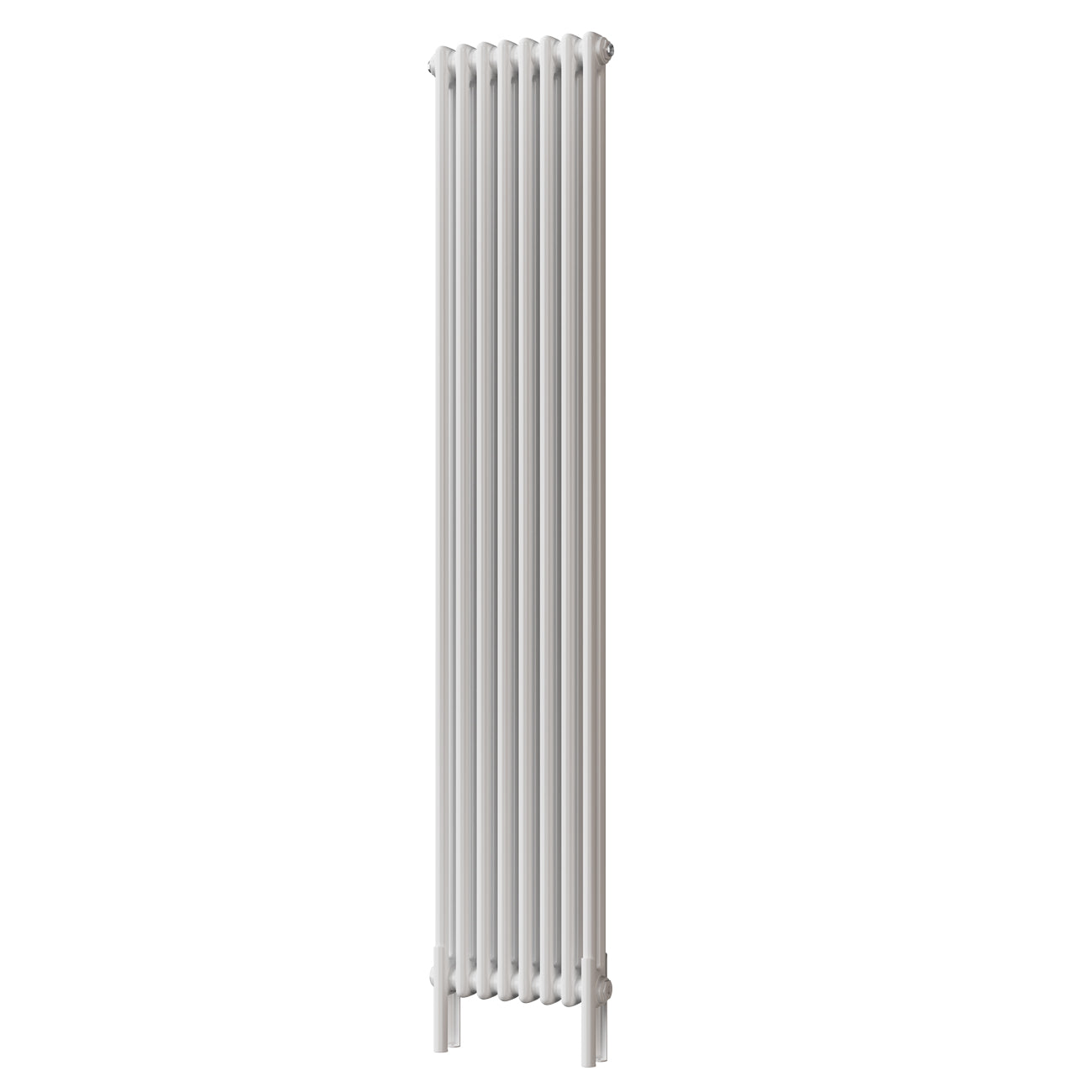 Alpha - White Vertical Column Radiator H1800mm x W372mm 2 Column - Feet Included