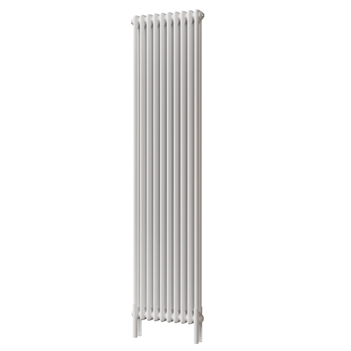 Alpha - White Vertical Column Radiator H1800mm x W460mm 2 Column - Feet Included
