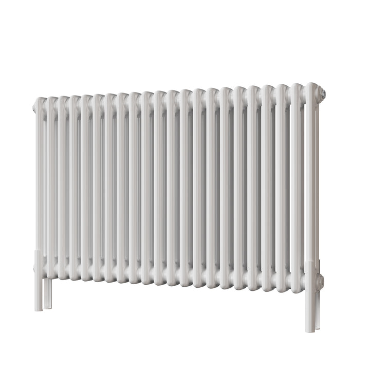Alpha - White Column Radiator H600mm x W988mm 2 Column - Feet Included