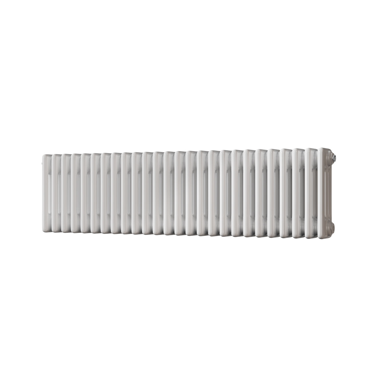 Alpha - White Column Radiator H300mm x W1177mm 3 Column - Feet Included