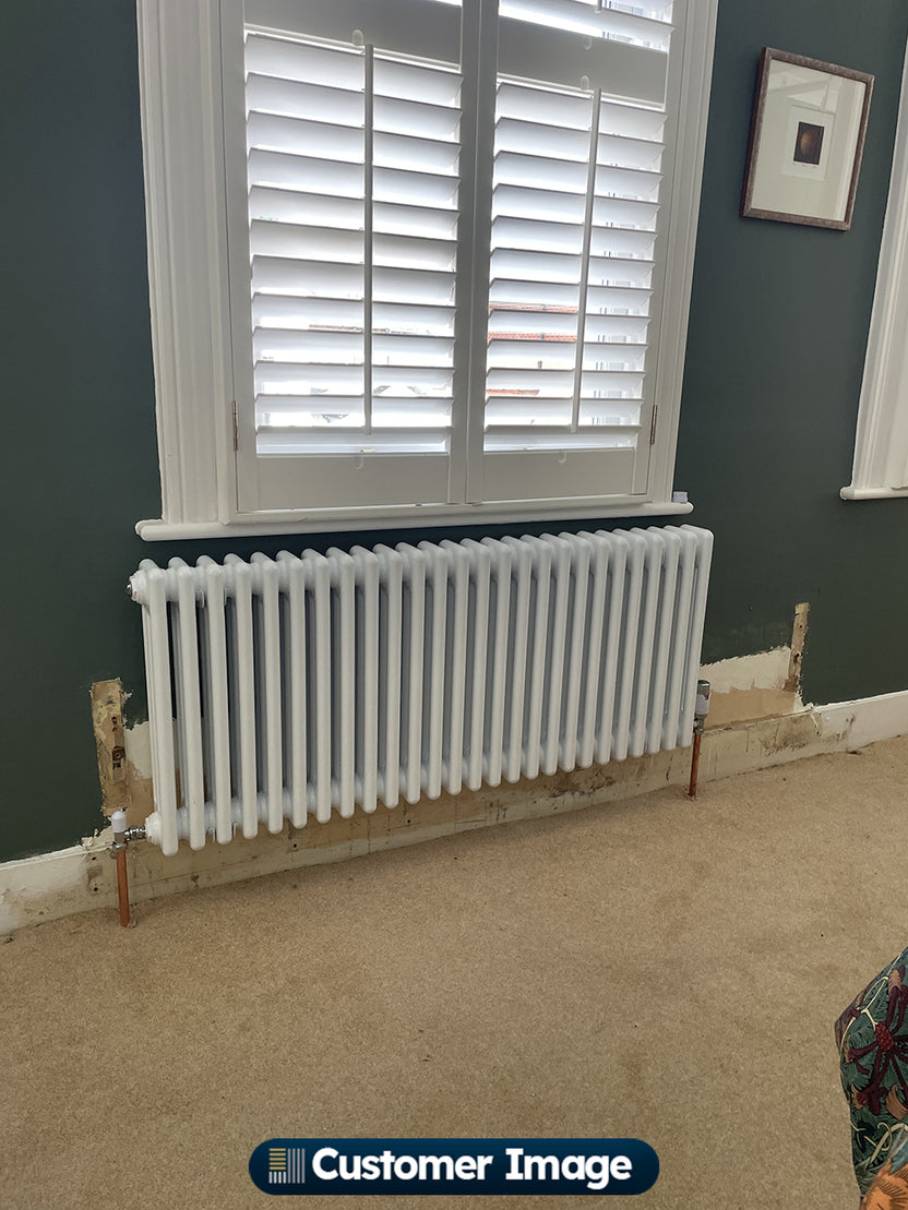 White Column Radiators H500mm x W1177mm 3 Column - Alpha | UK Radiators