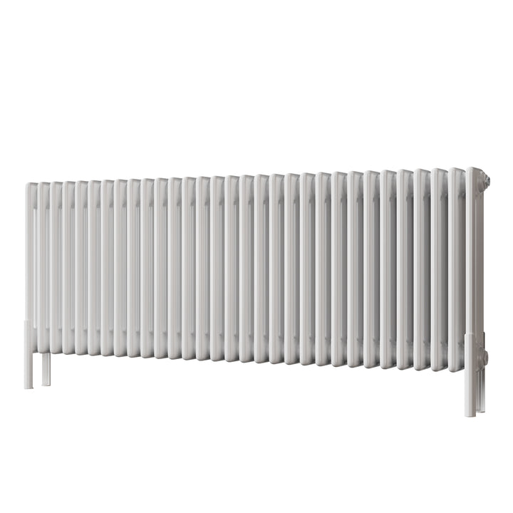 Alpha - White Column Radiator H500mm x W1355mm 3 Column - Feet Included