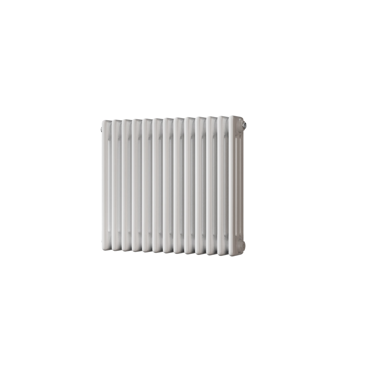 Alpha - White Column Radiator H500mm x W599mm 3 Column - Feet Included
