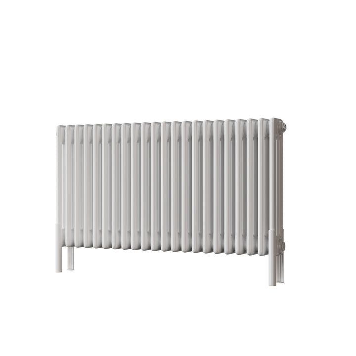 Alpha - White Column Radiator H500mm x W999mm 3 Column - Feet Included
