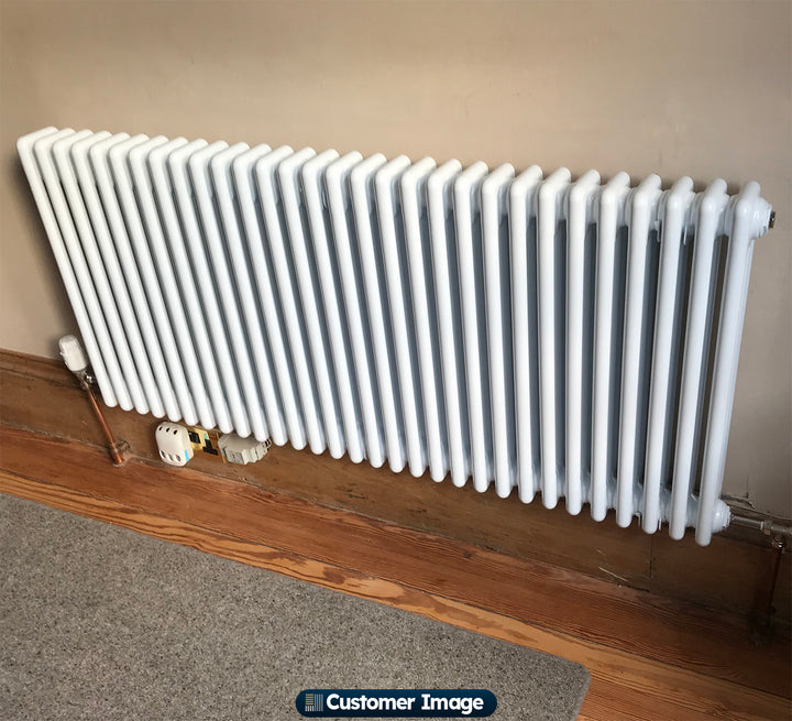 Alpha - Antique Brass Column Radiator H600mm x W1355mm 3 Column
