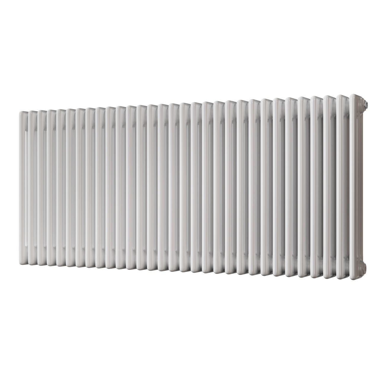 Alpha - White Column Radiator H600mm x W1355mm 3 Column - Feet Included
