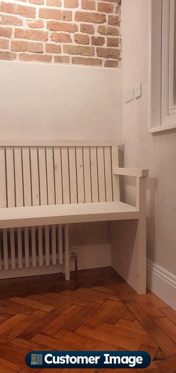 UK Radiators - Alpha White 4 Column Radiator 300mm x 1340mm installed in room