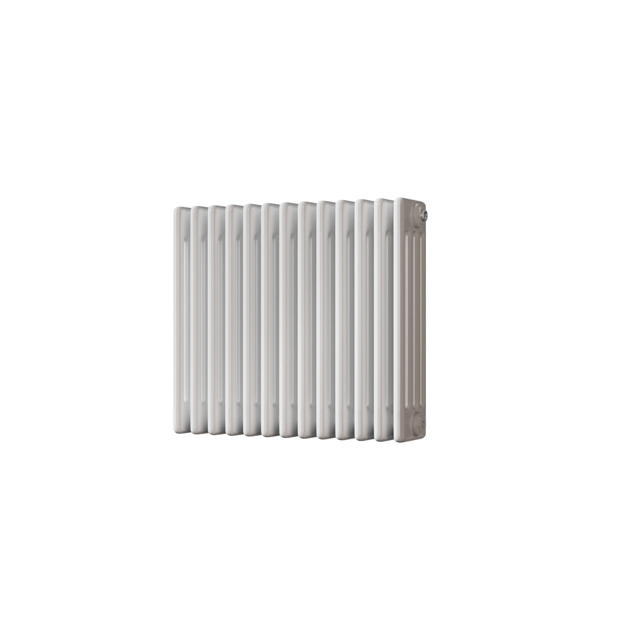 Alpha - White Column Radiator H500mm x W592mm 4 Column - Feet Included
