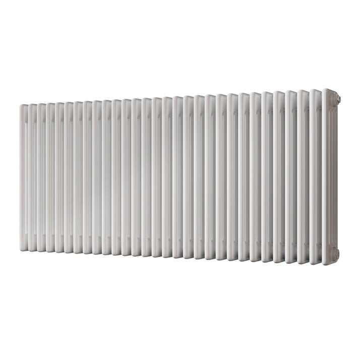 Alpha - White Column Radiator H600mm x W1340mm 4 Column - Feet Included