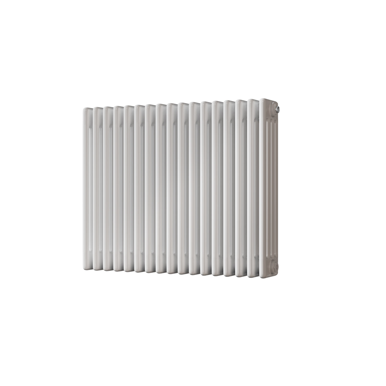 Alpha - White Column Radiator H600mm x W768mm 4 Column - Feet Included