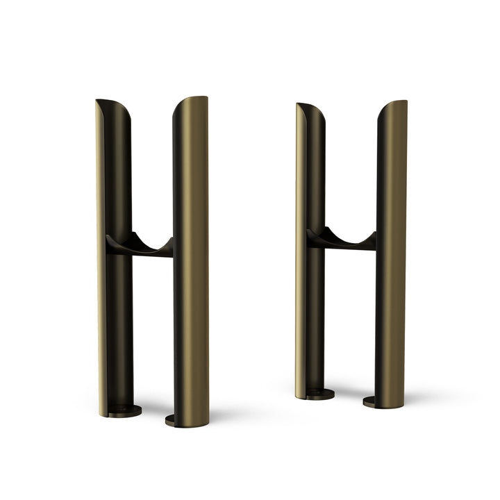 Alpha - Antique Brass Column Radiator H600mm x W768mm 2 Column - Feet Included