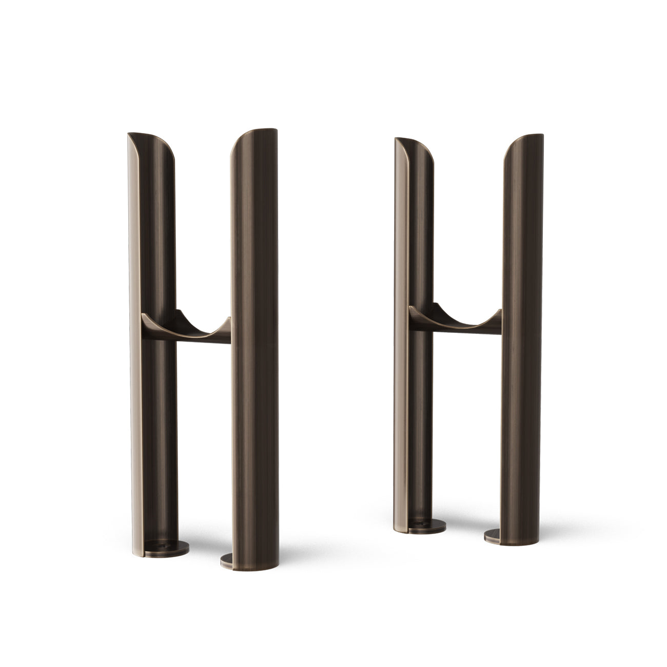 Alpha - Column Radiator Feet - 2 Column Black Copper