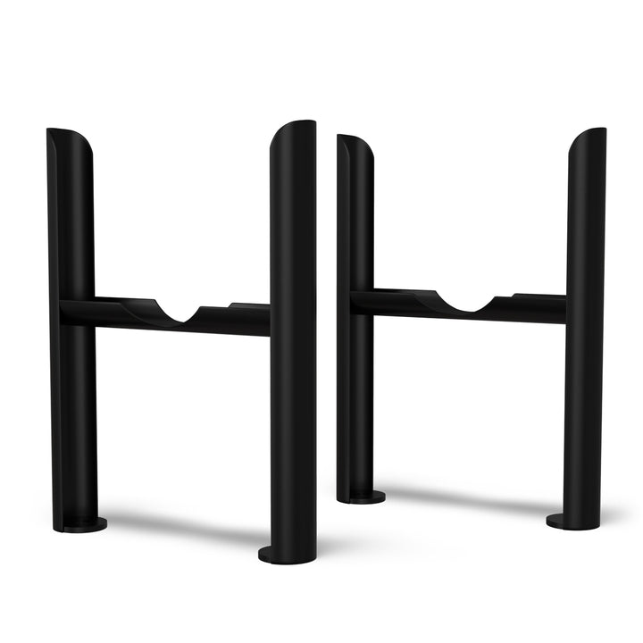 Alpha - Black Column Radiator H600mm x W592mm 4 Column - Feet Included