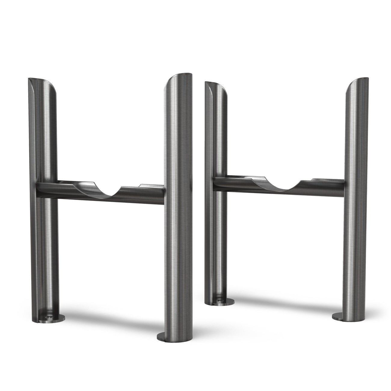 Alpha - Column Radiator Feet - 4 Column Raw Metal
