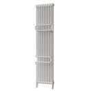 Alpha - White Vertical Towel Bar Column Radiator H1800mm x W460mm 2 Column - Feet Included