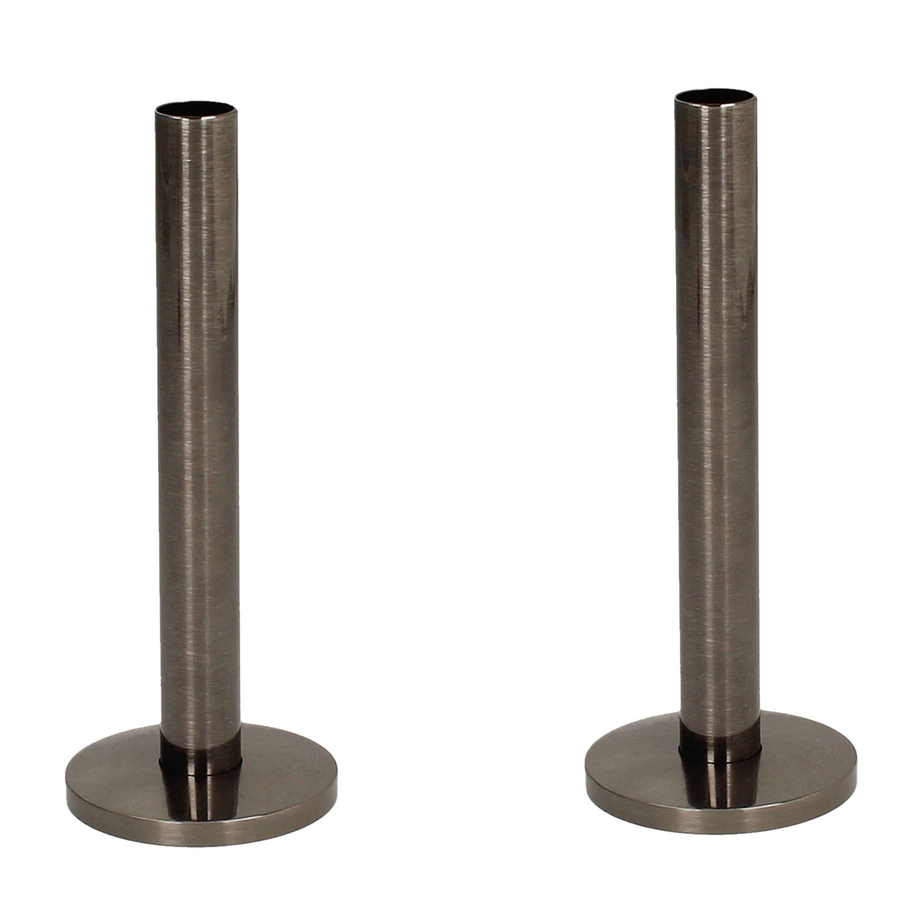 BiWorld - Black Nickel Polished Pipe Tails & Decoration Cover 130mm