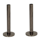 BiWorld - Black Nickel Polished Pipe Tails & Decoration Cover 130mm