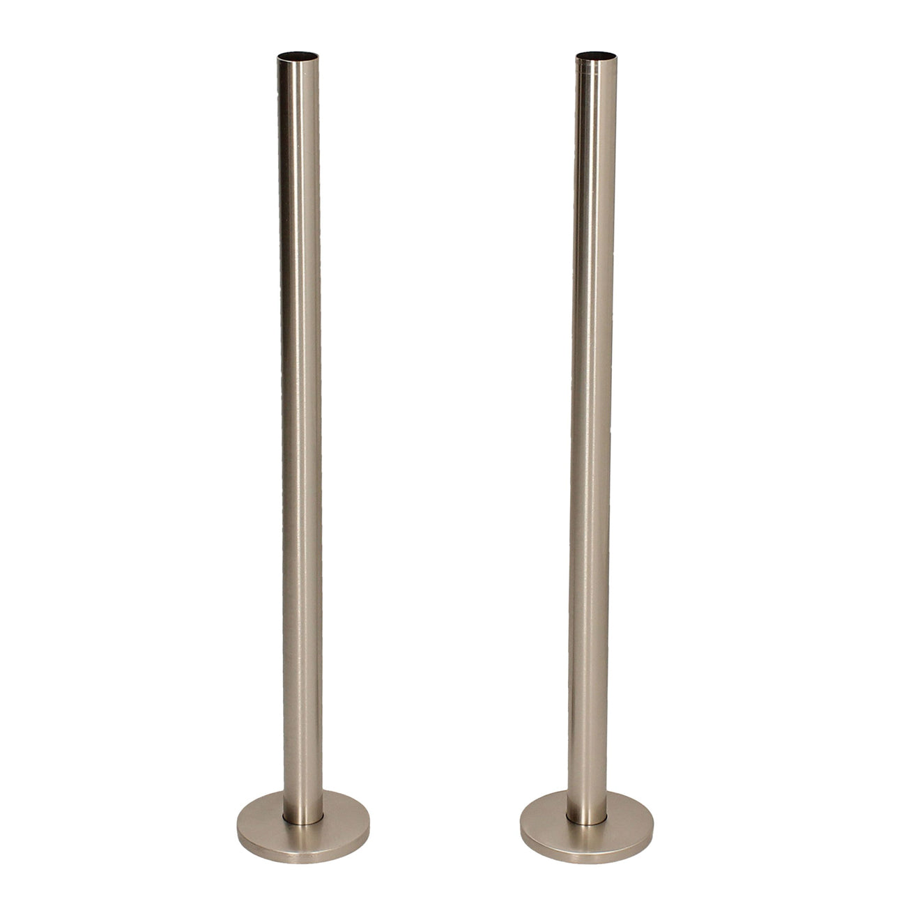 BiWorld - Silver Nickel Brushed Pipe Tails & Decoration Cover 300mm