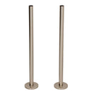 BiWorld - Silver Nickel Brushed Pipe Tails & Decoration Cover 300mm