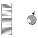 Aston - Stainless Steel Electric Towel Rail H1400mm x W500mm Straight 400w Thermostatic