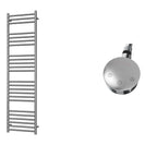 Aston - Stainless Steel Electric Towel Rail H1600mm x W400mm Straight 300w Thermostatic