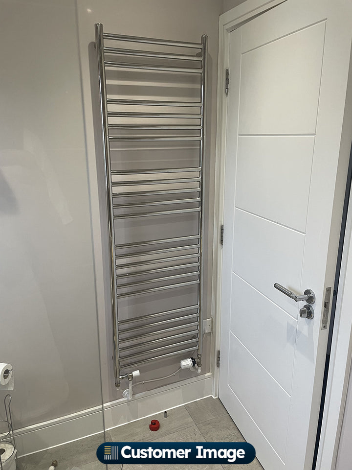 Aston - Stainless Steel Heated Towel Rail - H1600mm x W500mm - Straight