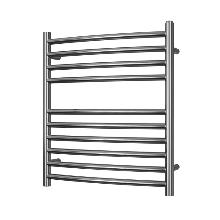 Aston - Stainless Steel Heated Towel Rail - H600mm x W500mm - Curved