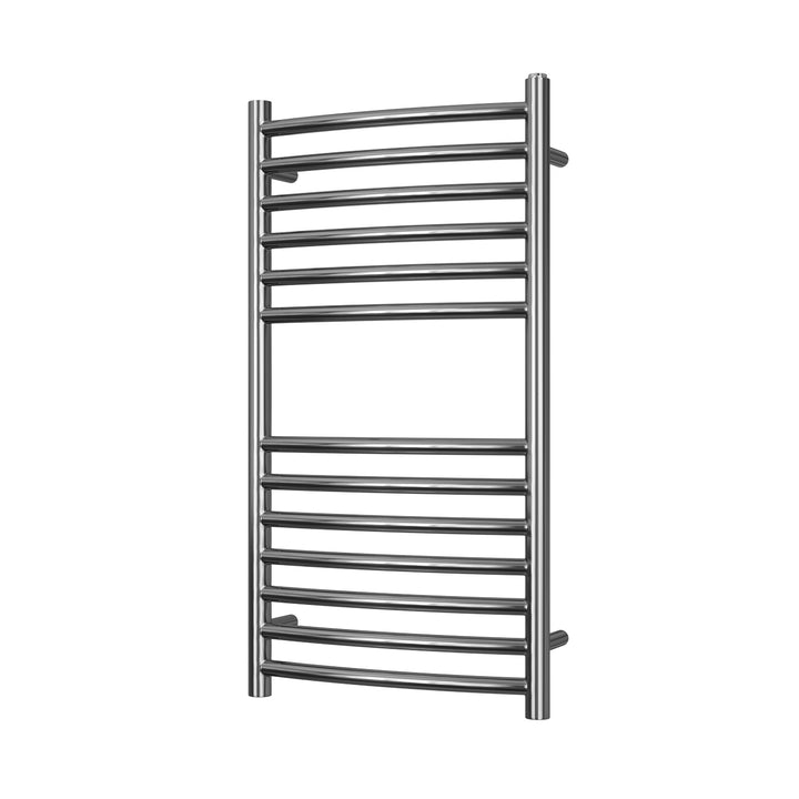 Aston - Stainless Steel Heated Towel Rail - H800mm x W400mm - Curved