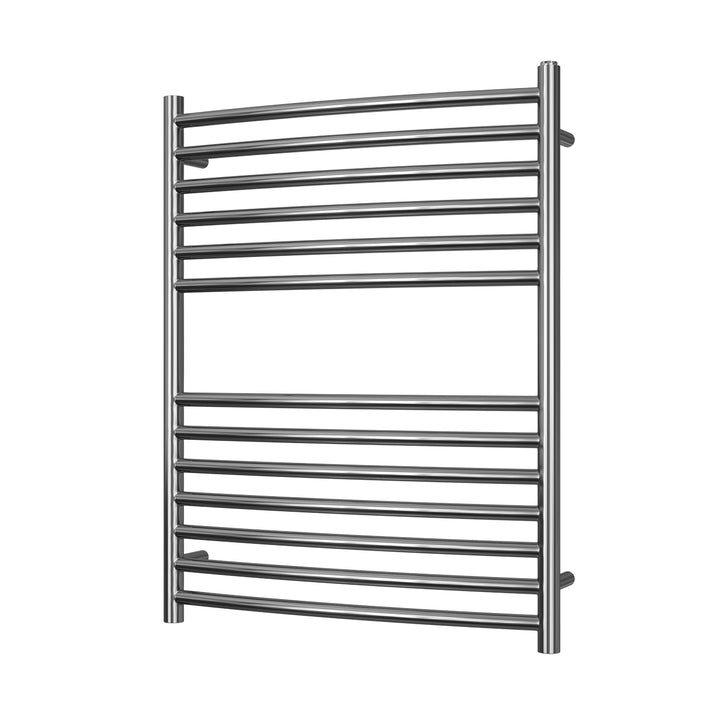 Aston - Stainless Steel Heated Towel Rail H800mm x W600mm - Curved