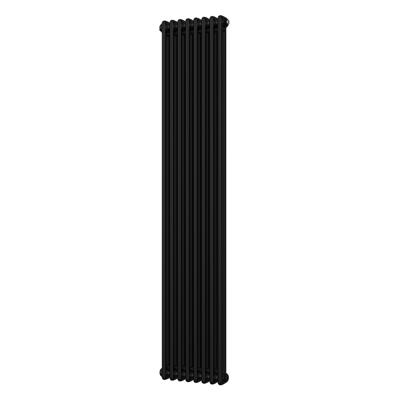 Alpha - Black Vertical Column Radiator H1800mm x W372mm 2 Column