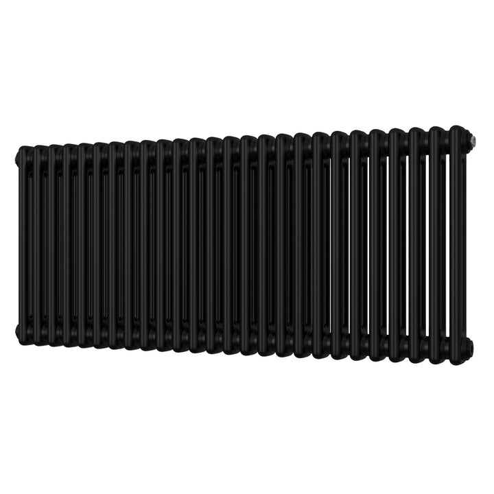 Alpha - Black Column Radiator H500mm x W1164mm 2 Column - Feet Included