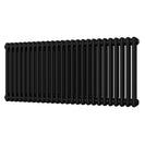 Alpha - Black Column Radiator H500mm x W1164mm 2 Column